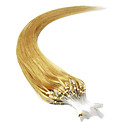 Couleurs 26inch 1Pcs Remy Loops anneaux micro perles à pointe extensions de cheveux droites Plus légères 100s/pake 0,5 g / l