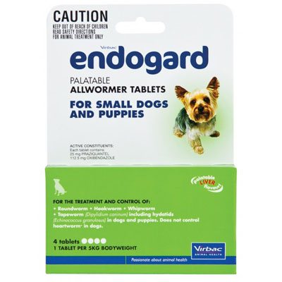 Endogard For Small Dogs And Puppies 11 Lbs (5kg) 2 Tablet
