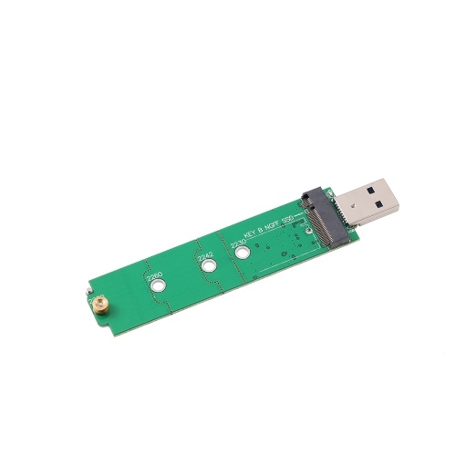 Caja de almacenamiento del adaptador NGFF M.2 a USB 3.0 SSD para SSD con clave B basada en SATA M2 Aplicable a 2230/2242/2260/2280 mm