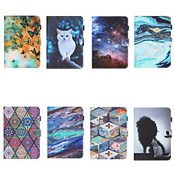 Case For Samsung Galaxy Tab A 8.0 2019 T290 295 Card Holder Shockproof Pattern Full Body Cases PU Leather TPU Auto Sleep Wake Up magnetic buckle miniinthebox