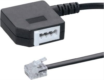 Basetech Western, Fax Adapter [1x RJ11-Stecker 6p4c - 1x TAE-F-Buchse] 0.20 m Schwarz Basetech (BT-1602102)