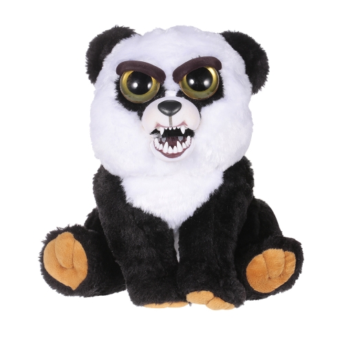 Feisty Pets Black Belt Bobby Adorable Plush Stuffed Panda Turns Feisty with a Squeeze