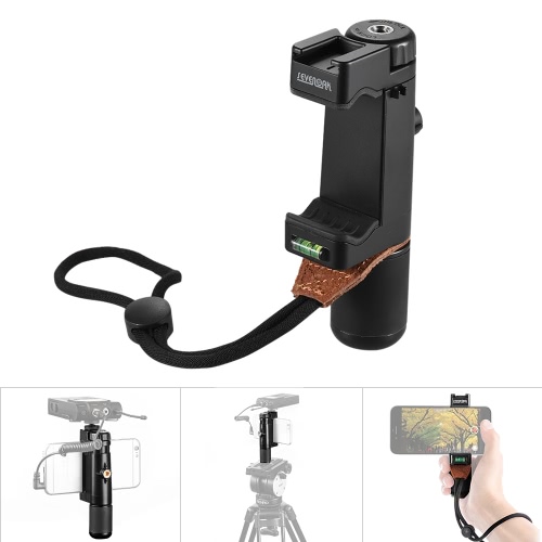 Sevenoak SK-PSC1 Handheld Smart Grip SmartPhone Clip Clamp Holder Support Stand Frame Bracket Tripod Mount Adapter w/ Hot Shoe Mount for iPone 7/6s/6 for Samsung Huawei Mobile Phone Cell Phone