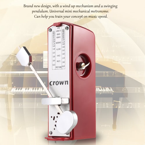 Portable Mini Mechanical Metronome Universal Metronome 11cm Height for Piano Guitar Violin Ukulele Chinese Zither Music Instrument