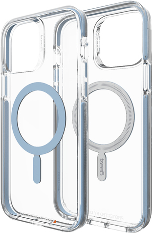 ZAGG Gear4 Santa Cruz Snap - Hintere Abdeckung für Mobiltelefon - mit MagSafe - kompatibel mit MagSafe - D3O Bio - Hellblau - schmales Design - für Apple iPhone 13 Pro Max (702008210)