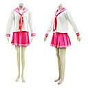 cosplay costume inspiré par lucky star Uniforme scolaire japonais ver rouge.