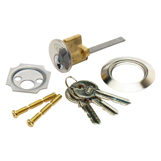 Replacement Cylinder for Night Latch, Stainless Steel Face