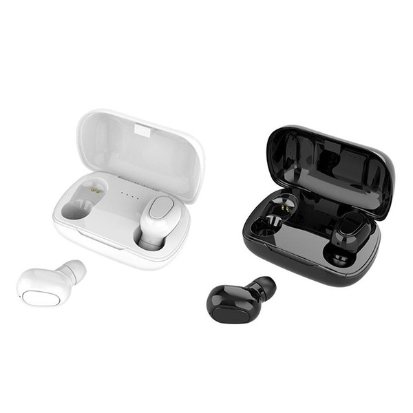 L21 Bluetooth Headset TWS 5.0 Wireless Dual Ear in Ear Noise Reduction Invisible Mini Charging Box