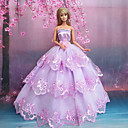 poupée barbie lavande élégante mystérieuse robe de princesse de bulle violet