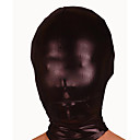 Black Mask métallique brillant avec la bouche à glissière d'ouverture