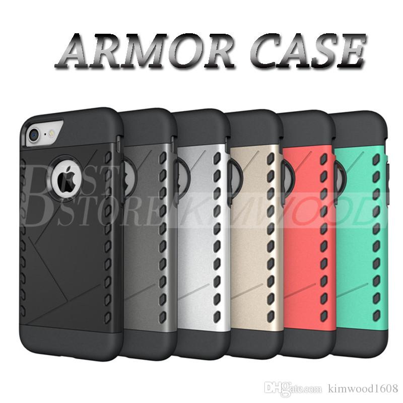 Hybrid Armor PC TPU 2 in 1 Case Rugged Impact Case For iPhone 6 7 Plus Samsung S7 Edge OnePlus 3 LG Moto