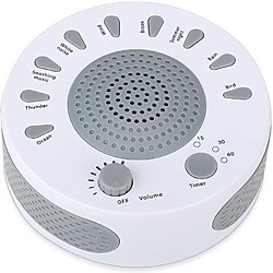 machine à bruit blanc - machine à son de sommeil pour bébé enfants adultes - 9 sons apaisants hifi et 3 minuterie, contrôle du volume et machine de sommeil de relaxation pour les voyages au bureau à d