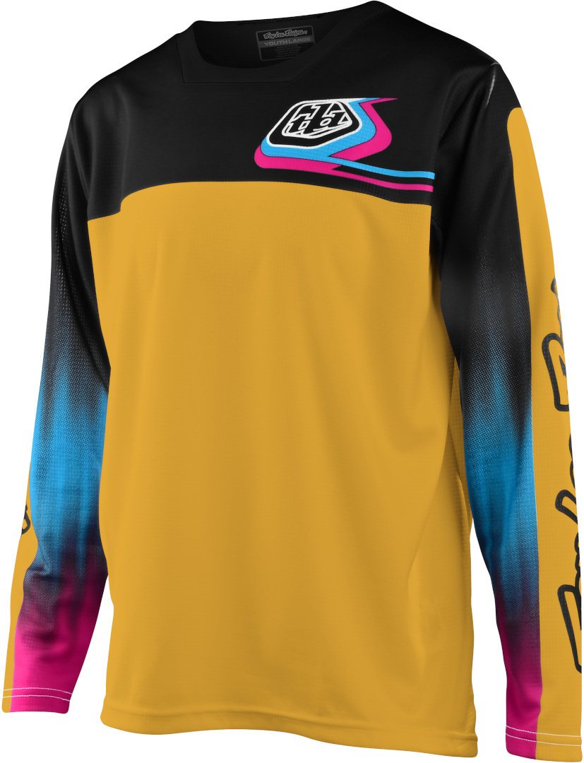 Troy Lee Designs Sprint Jet Fuel Youth Bicycle Jersey, blue-yellow, Size XS, blue-yellow, Size XS