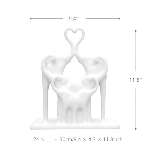 Tomfeel Elephant's Love 3D Impreso Escultura Originalmente diseñado decoración del hogar ornamento de equipamiento