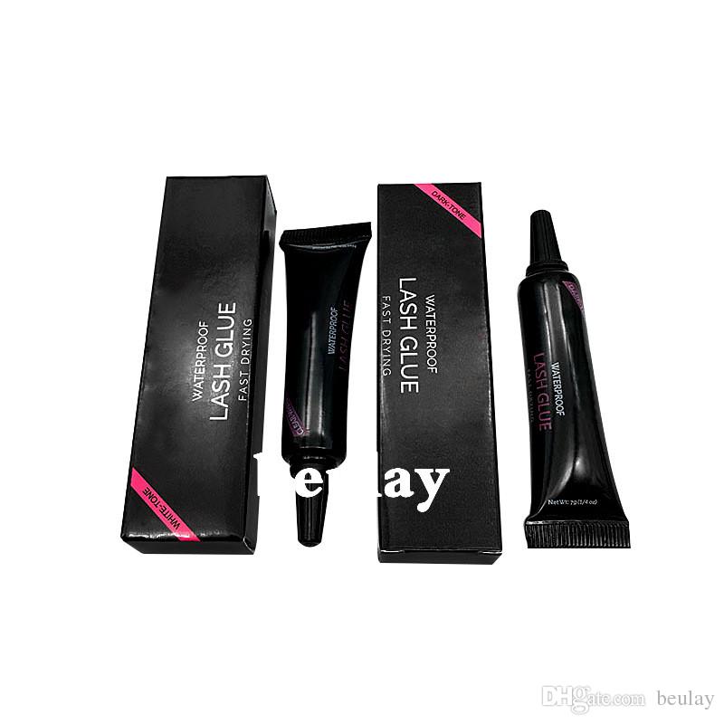 7g HB Beauty Eye Lash Glue White & Black Makeup Adhesive Waterproof Fast Drying False Eyelashes Lady Makeup Tool Free DHL