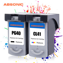 2PCS PG40 CL41 40XL 41XL Compatible Ink Cartridge For Canon PIXMA IP1600 IP1200 IP1900 MP140 MP150 MX300 MX310 MP160 Printers