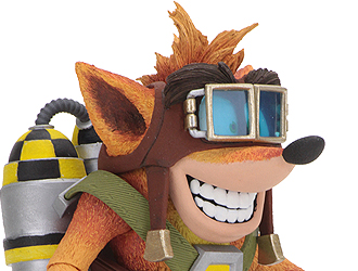 Crash Bandicoot with Jet Pack Poseable Figure from Crash Bandicoot