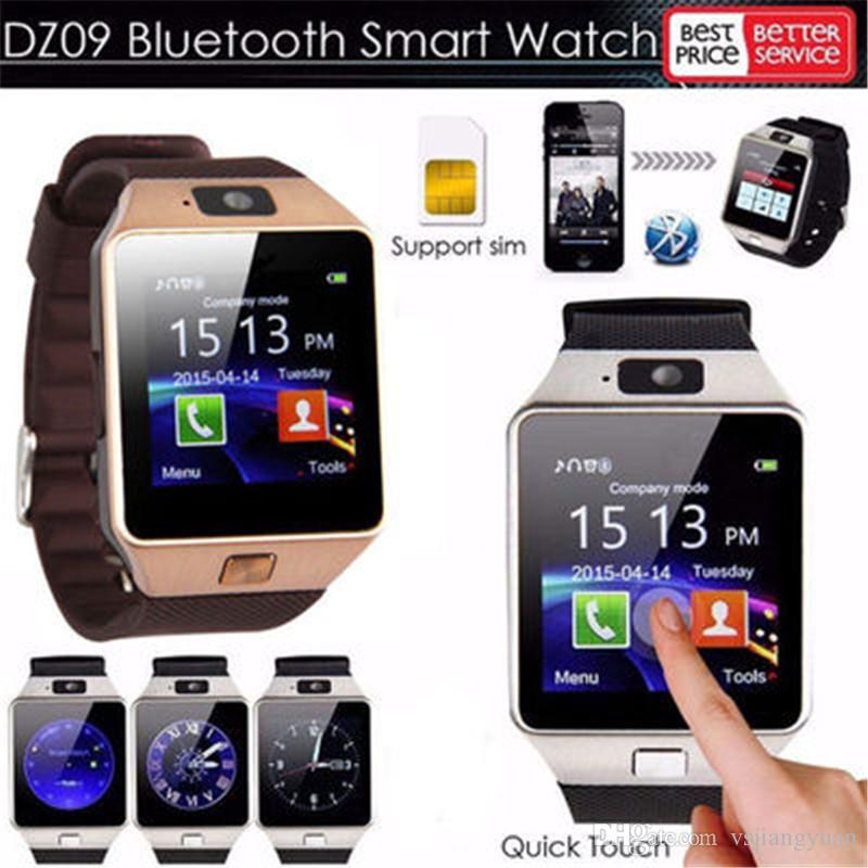 DZ09 Smart Watch Bluetooth Smartwatches Dz09 Smart watches with Camera SIM Card For Android Smartphone SIM Intelligent watch in Retail Box