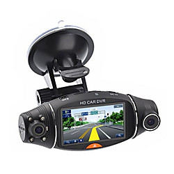 2.7 `` HD 1080P double objectif voiture caméra voiture DVR 140 degrés avant arrière Dash Cam enregistreur automatique g-sensor voiture cam enregistreur Vision nocturne Lightinthebox
