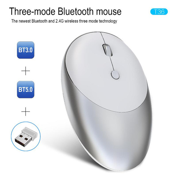 wireless three mode bluetooth 5.0/3.0 mouse 2.4g wireless mouse silent design suitable for office