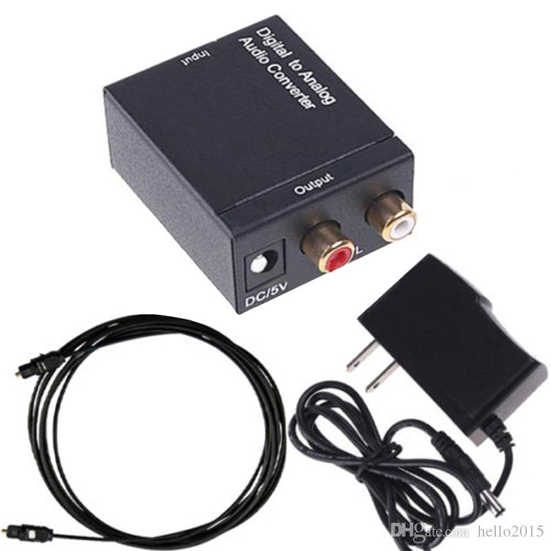 Coaxial Spdif or Toslink Optical Digital to Analog L/R RCA Audio Converter Conversor Adapter 5.1 Channel Stereo AC3/DTS