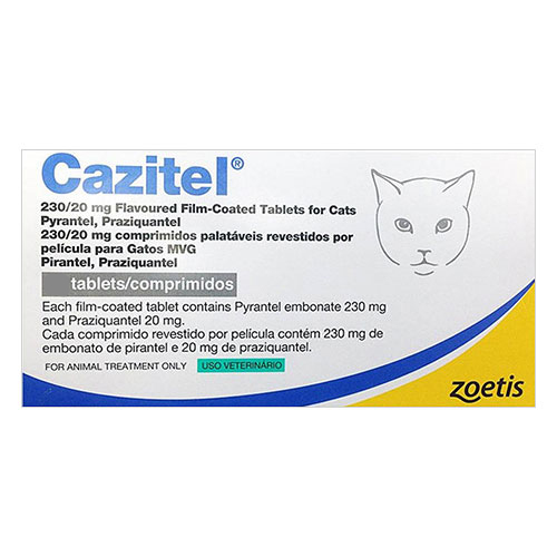 Cazitel Flavored Tablets For Cats 2 Tablet