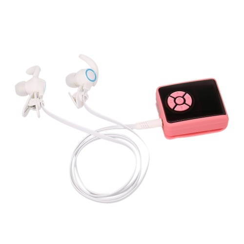 IPX7 Reproductor de MP3 a prueba de agua Reproductor de música de 4GB con auriculares Radio FM para nadar Correr Buceo Soporte Podómetro