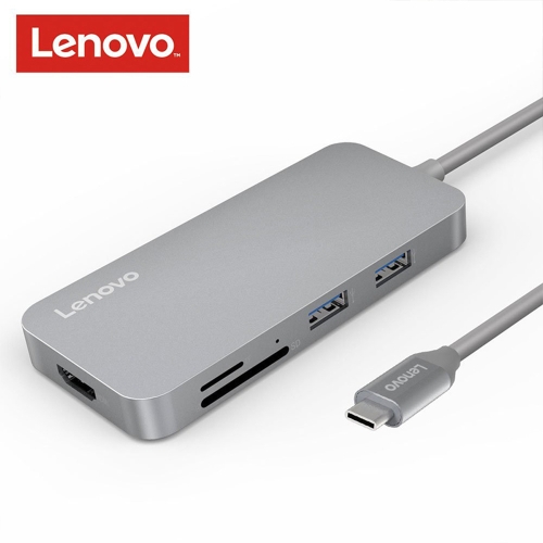 Lenovo USB Type-C to 4K HD Adapter USB C Hub Type-C to USB 3.0 / 2.0 Converters Cable SD / TF Card Reader