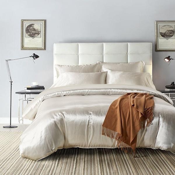 us size silk 3pcs bedding sets bedcloth bed cover duvet cover cool summer bedsheet bedroom decor home textile(7 color)