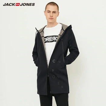 JackJones Autumn Men's Sports and Casual Hoodie Sweatershirt Hooded Coat Long Jacket Menswear 218333539