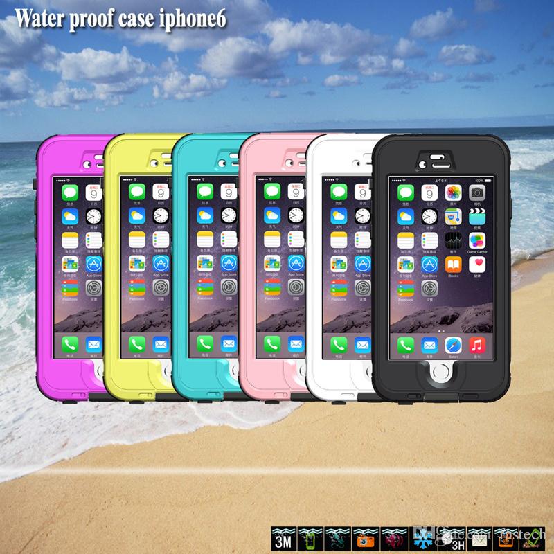 Waterproof Case For iphone 6S cases Touch ID Fingerprint identify Underwater 3 meters Colorful Swimming Sport Shockproof Dustproof