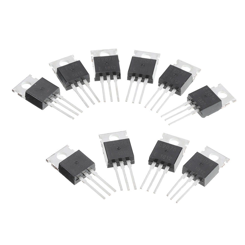 10pcs C2078 2SC2078 3A 80V NPN High Frequency Transistor Channel