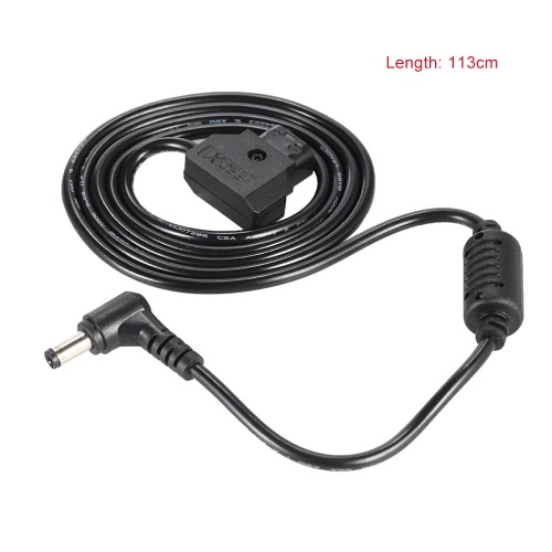 D-Tap 2 Pin macho a DC 5,5 * 2,5 mm Plug cable Cable para la fuente de alimentación de BMCC BMPC DSLR Rig 113cm de largo