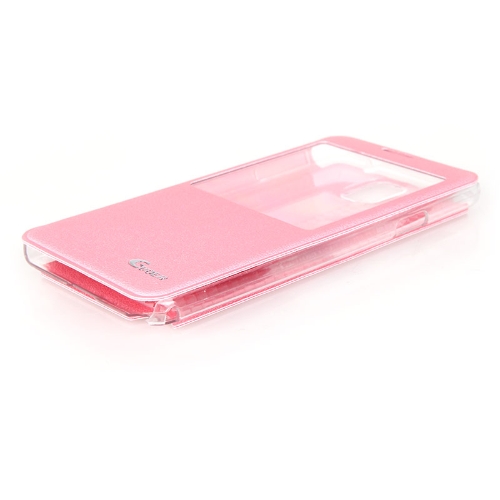 Tapa vista inteligente PU cuero funda para Samsung Galaxy nota 3 N9000 rosa