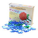 Rose 3D Crystal Puzzle Valentine's Day Gift (44pcs, Model:9001, Random Color)