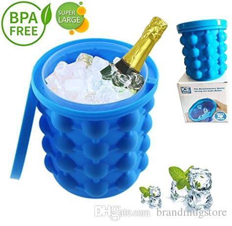 Ice Cube Maker Silicone 13*13*14.5cm Ice Bucket Mold Kitchen Tools Party Decoration Outdoor Picnic Tools Retail Package