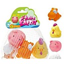 4 Pack Farm-themed Pattern Bath Toy for Baby Bathtime Soft Squirters Toys