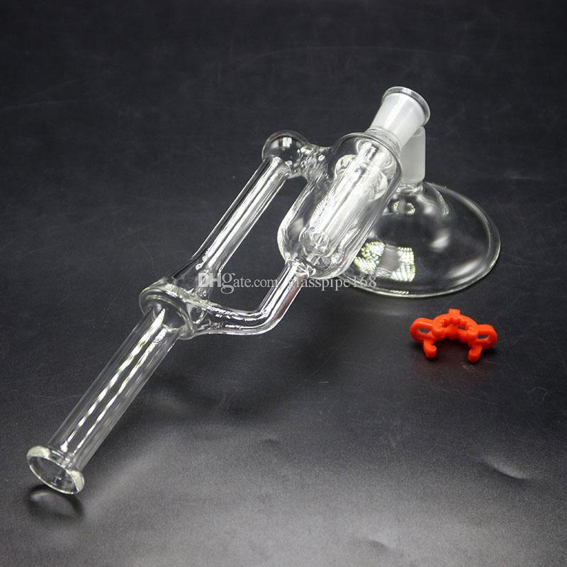 Dab Rig Height 28cm Glass Bong Oil Rig Dab Recycler Water Pipe Hookahs 14mm Joint Glass Bongs