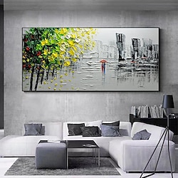 Abstract Art Painting Modern Wall Art Canvas Pictures Large Wall Paintings Handmade Oil Painting For Living Room Wall Decor Lightinthebox