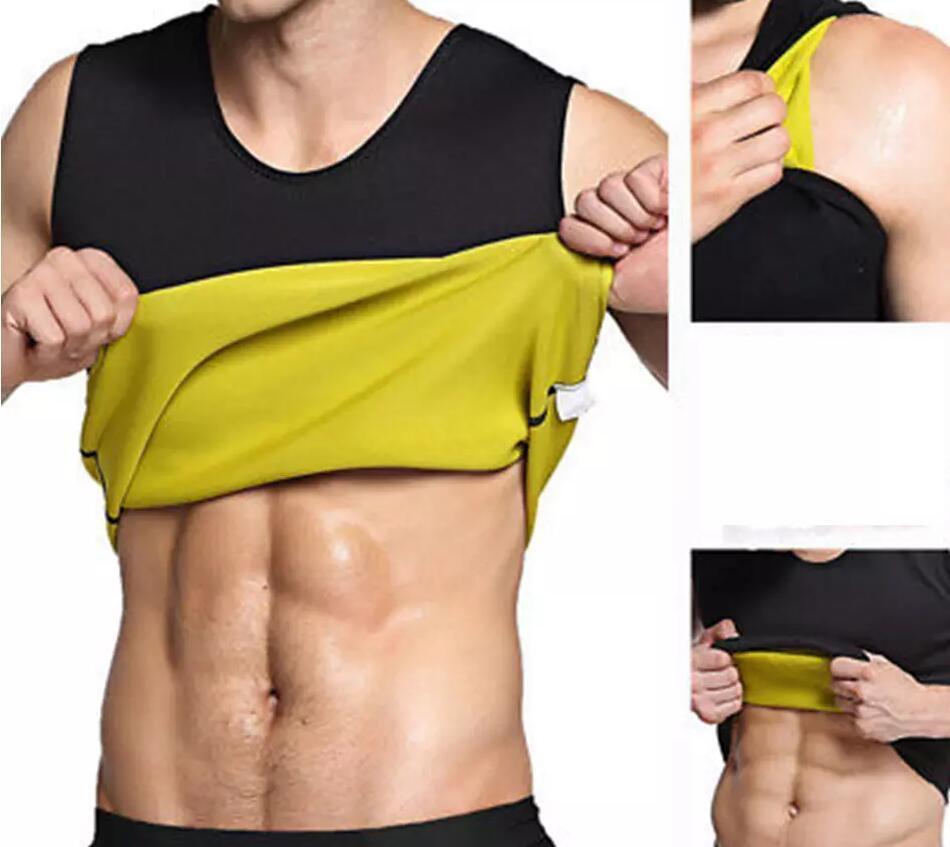Men Body Shaper Vest Gym Neoprene Sauna Ultra Thin Slimming Corset Sweat Shirt Body Shaper Slim Tummy Belly AAA98