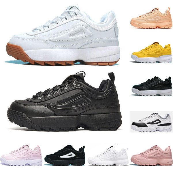 New fashion luxury designer shoes womens mens trainers Disruptors Triple white black yellow pink special section runner sports sneakers 36-4