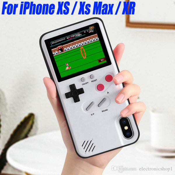 evip color display 36 classic game phone case for iphone x xs max xr 6 7 8 plus console game boy soft cover for iphone 11 pro max