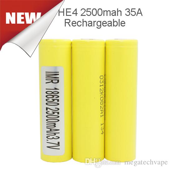 2016 Original HG2 HE4 18650 Batteries 3000mah 30a Battery High Drain 3.7v for Ecig Mechanical Mod By Fedex Free Shipping