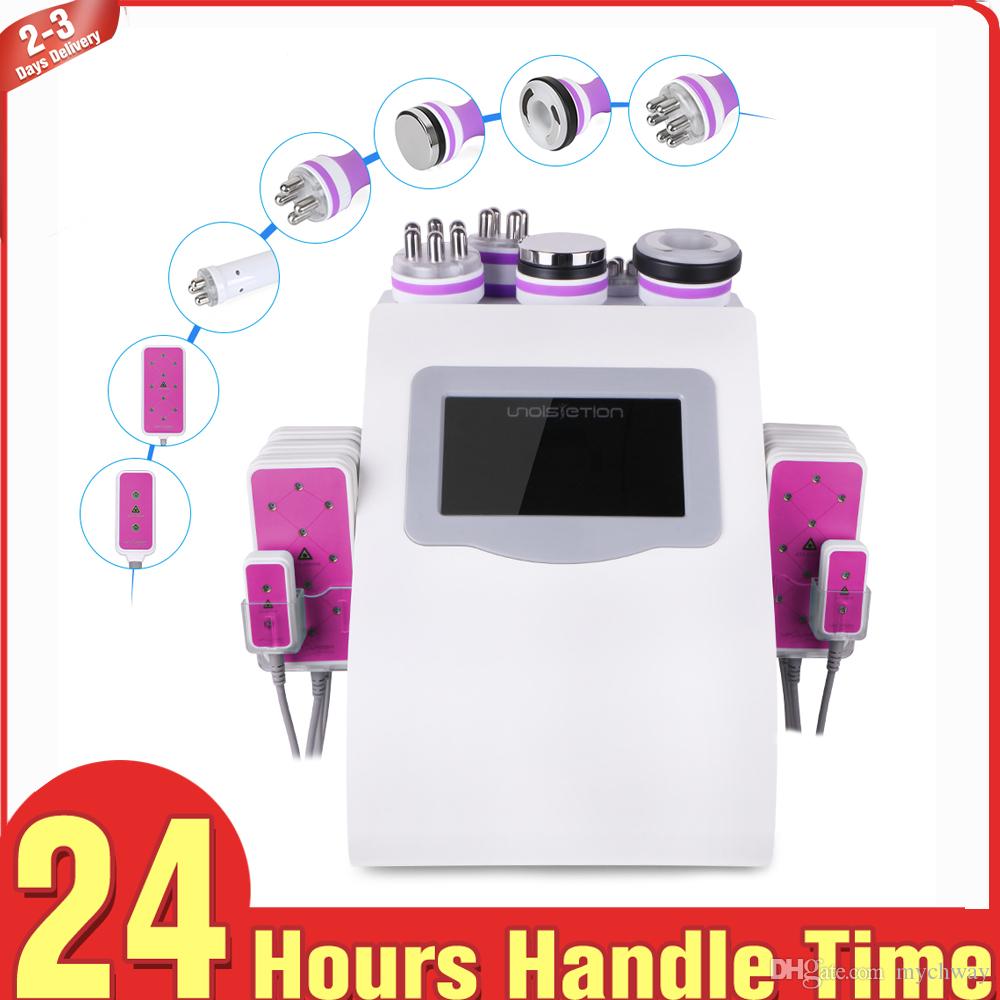 Unoisetion Ultrasonic Cavitation 6in1 Radio Frequency Body Slimming Diode Lipo Laser Beauty Machine Skin Tightening Facial Skin Tightening