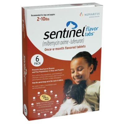 Sentinel For Dogs 2-10 Lbs (Brown) 3 Chews