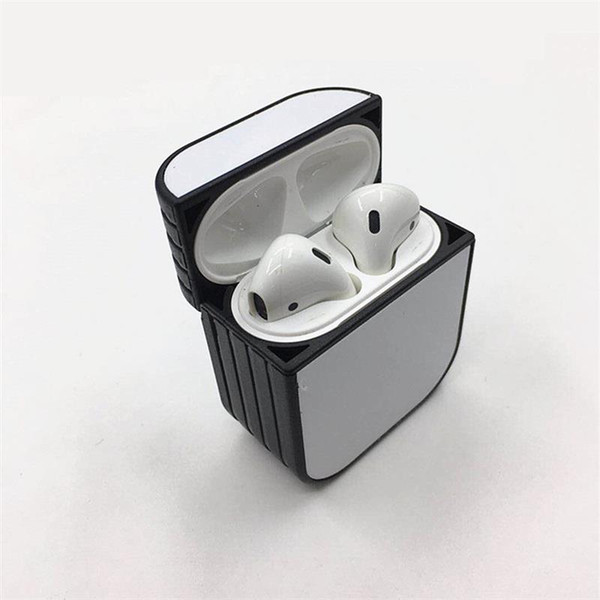 Blank 2D sublimation AirPods Case Protective Cover Shockproof Earpods Case for Apple Headphone Can print logo