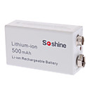 Soshine 500mAh de litio-ion recargable (9V)