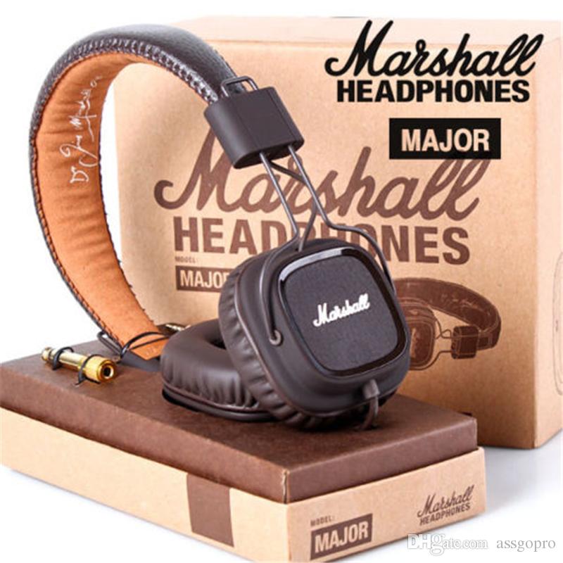 Marshall Major Headphones With Mic Deep Bass DJ Hi-Fi Headphone HiFi Headset Professional DJ Monitor Headphone With Retail Package