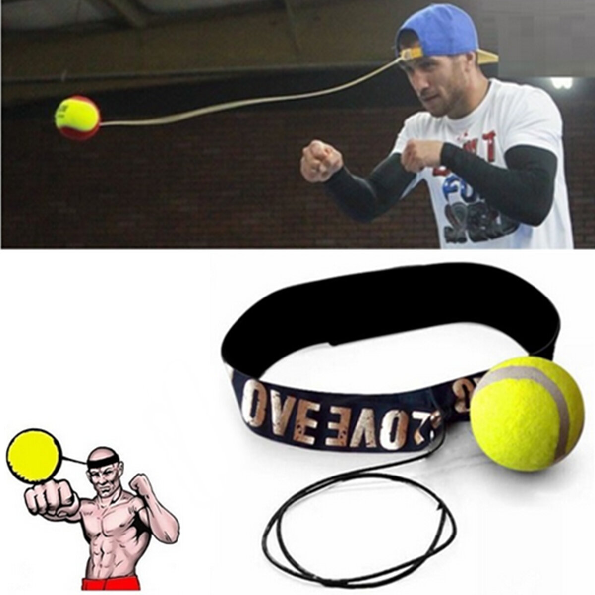 IPRee Fight Ball Boxing Ball With Head Band For Speed Training Speed Boxing Target Punch Exercise