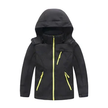 Children's Soft Case Clothing Big Boy Soft Case Raincoat Jacket Men's And Women's Children's Outdoor Warm Thick Jacket Wind-Resi